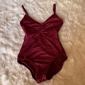 Pinch Front with Low Pinch Back Camisole Leotard